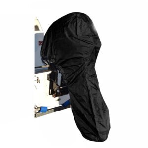 600D Heavy Duty Full Outboard Boat Cover Fits 30-60hp Full Outboard Engine Boat Motor Cover Waterproof