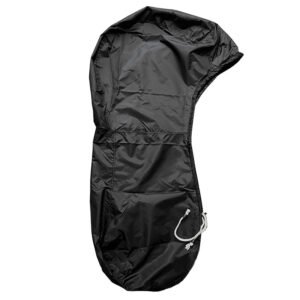 Full Outboard Motor Cover 210D Heavy Duty Waterproof Trailerable Boat Engine Covers Fit 60-100 HP Motors