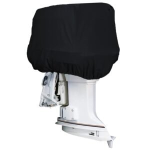 Heavy Duty Waterproof Boat Outboard Motor Cover 600d 300d Polyester Sun Shade Cover Marine Engine Protection