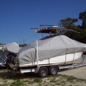 Lightweight 600D Full-Size Motorboat Boat Cover Premium Product in Boat Covers Category