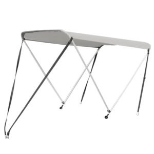 Waterproof Anti-UV Bimini Top Cover Kayak Boat Canopy Awning Sun Shade with Hinge Type Design