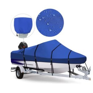 Universal Extendable Boat Cover Waterproof Dustproof Dinghy Awnings Made Oxford Polyester PVC Material Manual Watercraft Cover