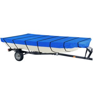 Full Protection Fits Most V-hull Tri-hull Runabout Bass Boat and Fishing Boat John Boat Covers