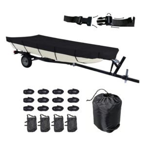 Dustproof Snowproof All-Weather Outdoor Protection Adjustable Straps Quick Release Buckles Fit Universal Boats