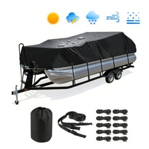 Premium Waterproof Boat Cover Made of 600D Oxford Fabric with UV Protection Layer Suitable for All Kinds of Boats
