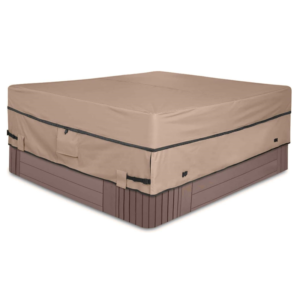 Portable Outdoor Waterproof and Weatherproof Heavy Duty 600D Protective Cover Cap Square Hot Tub SPA Cover Protector