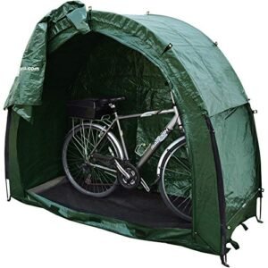 Bike Cave Outdoor Bike Storage Tent Cover-Foldable Dustproof Polyester Fits Mountain Bikes 2-3 All Sizes