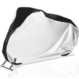 Double Stitching Heat Sealed Seams Waterproof Polyester Foldable Custom Size Bike Cover for Mountain Road Bikes-Outdoor Bicycle