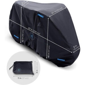 All Weather Waterproof Outdoor Foldable Durable Polyester Bike Cover for Road and Mountain Bicycles