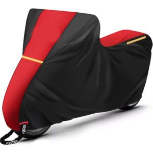 Guard Heavy Duty All Season Black Waterproof Sun Protection Motorcycle Cover 300D Oxford PVC Fabric 1 Year Warranty Customizable