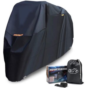 Waterproof Heavy Duty Motorcycle Cover Outdoor 300D Oxford PVC UV Durable Hot Sale Motowolf Guard Customizable Size