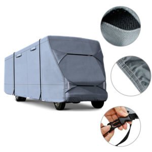 420D Silver Waterproof Motorhome Cover – Heavy-Duty RV Protection