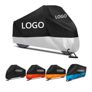 All-Season Durable Motorcycle Cover with Lock-Holes Sun & Rain Waterproof Storage Bag Outdoor Protection for Motorbike