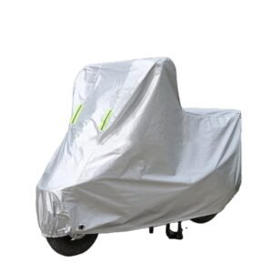 Custom Logo Motorcycle Cover Outdoor Waterproof 190T Black UV Resistant