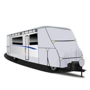 Factory Polyester RV Motorhome & Caravan Travel Trailer Cover with Hail Protection Waterproof 90% UV & 60% IR Rejection