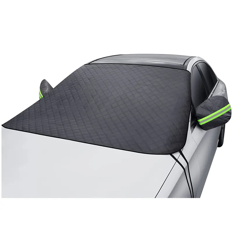 Waterproof UV Protection Car Windshield Cover Car Ice Snow Cover with Reflective Strip Side Mirror Covers