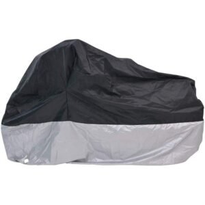 All-Season Durable Oxford Material Motorcycle Storage Bag UV Protection Waterproof Sun Rain Cover Includes Motorbikes Lock-Holes