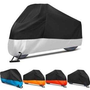 All-Season Waterproof Oxford Material Motorcycle Cover Universal Large Size for Outdoor Use with UV Protection Packed in Bag