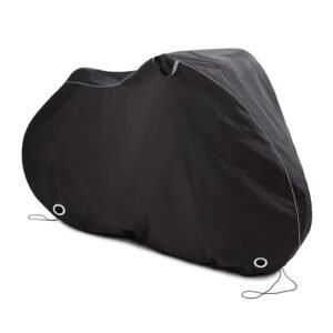 Custom Durable Polyester Full Bike Cover Waterproof Outdoor Oxford Cloth with UV Protection Lock Holes for Motorcycles