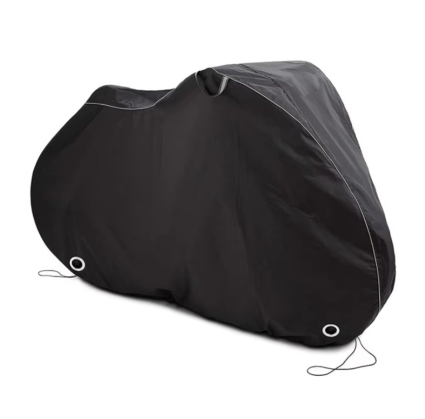 Custom Durable Polyester Full Bike Cover Waterproof Outdoor Oxford Cloth with UV Protection Lock Holes for Motorcycles