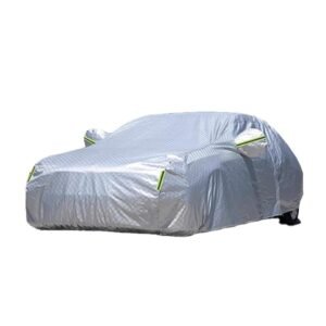 Polyester PEVA Waterproof Stretchable Car Cover-90% UV Protection Sunproof Dustproof Customizable Fit Universal Model