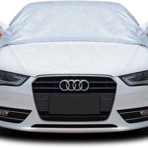 UV Resistant Half Car Cover Waterproof and Windproof PEVA Protector for Summer and Winter Car Body Covers
