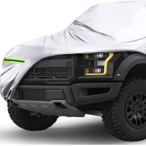 Guard 6 Layers Waterproof Polyester Fabric Truck Cover Heavy Duty Outdoor with 99% UV and Rain Protection