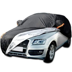 Fast Delivery Oxford UV Protection Waterproof 3mil Thick Glossy Finish Windproof Dust Proof Outdoor SUV Car Cover