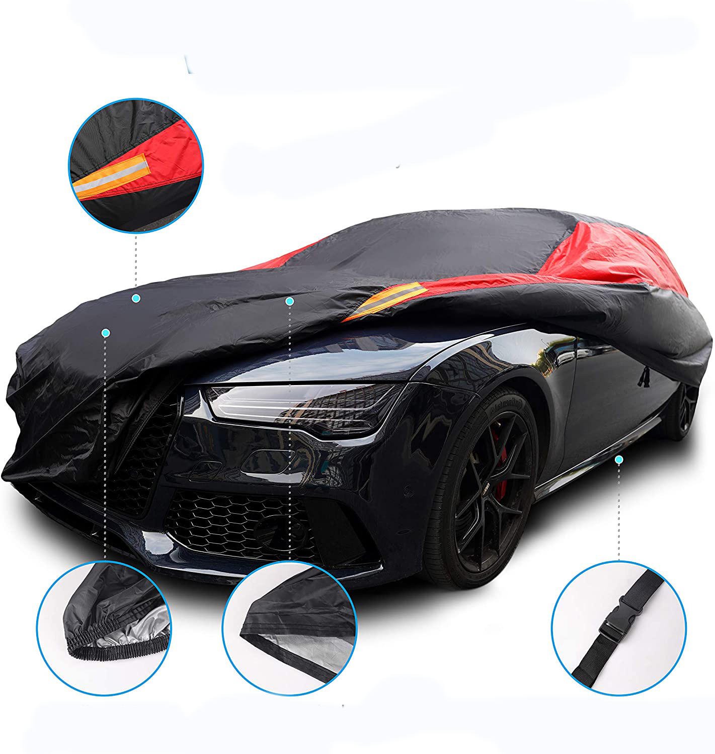 UV Protection 99% Hail Protector Waterproof Car Cover for Tesla Model X 2017-2019 Matte Finish 90% IR Block 4 Mil Thick 1-Year