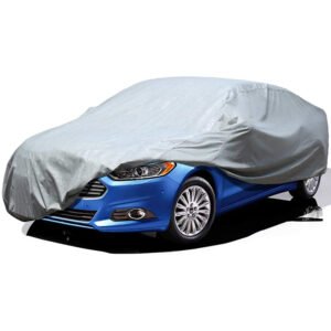 Low Price 3-Layer Breathable Waterproof Polyester Car Body Cover with UV Protection Four-Season Guard for Universal Car Use