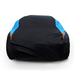 High Quality Oxford Waterproof Black Car Cover All Weather Snowproof UV Protection Windproof Outdoor Full Sedan 185inch