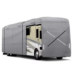 Oem Service Hot Sale Waterproof Polyester Camper Trailer RV Travel Trailer Motorhome Caravan Cover 90% UV 60% IR Rejection