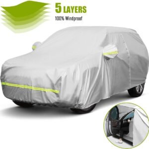 Extreme Body Maruti 800 Oxford Sports Car Outer Cover Silver 210D UV Rejection 90% Strong Durable 99% Universal Waterproof