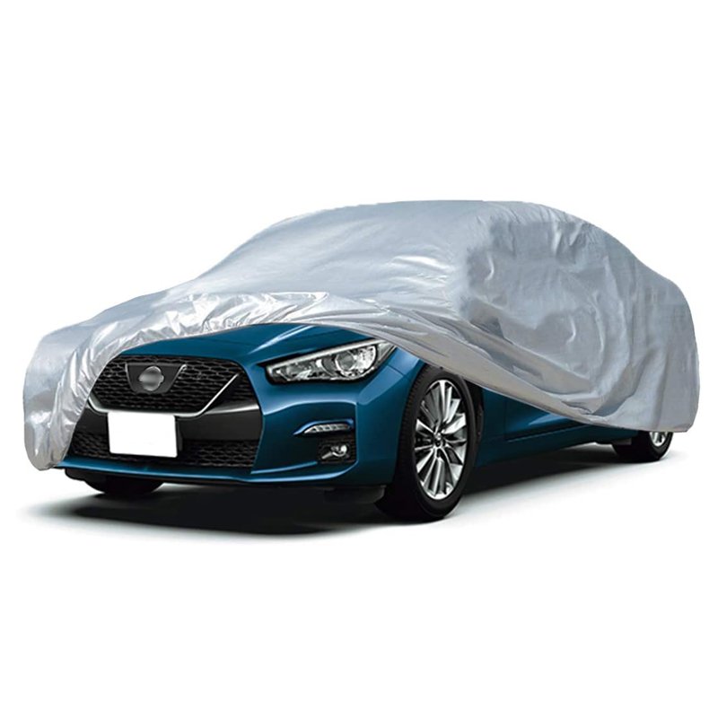 190T Polyester Silver Coated Waterproof Windproof 90% UV Protection 60% IR Rejection Custom Logo Outdoors BMW Z8 Car Cover