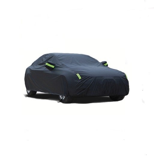 Customized Logo Oxford Cloth Breathable Stretchable Black Vehicle Cover Full Folding Car Cover