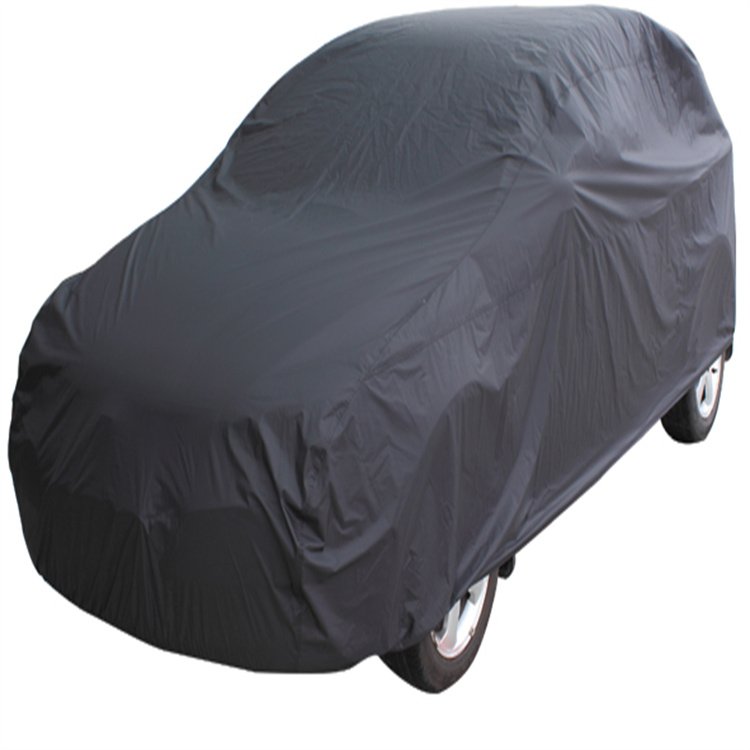 Durable Waterproof Black Car Covers PVC Flood Protection with Oxford Fabric UV and Dustproof Features