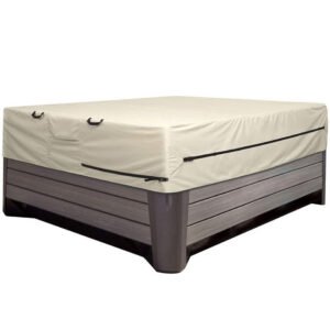 Portable Outdoor Square Hot Tub Cover for SPA Courtyard Bath Protective Cover Pool Supplier
