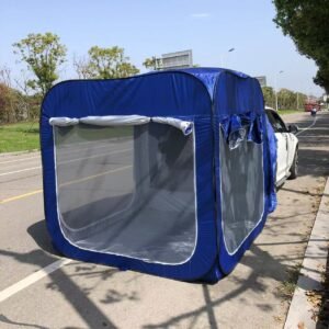 STOCK Outdoor Parking Umbrella Roof Cover Trunk Tailgate Tent Car Cover Umbrella Sun Shade Tent Camping SUV Car Rear Tent