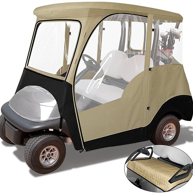 210D Oxford Cloth Black Golf Cart Cover 2 Seat 4 Seat Leisure Golf Cart Cart Kart Cover