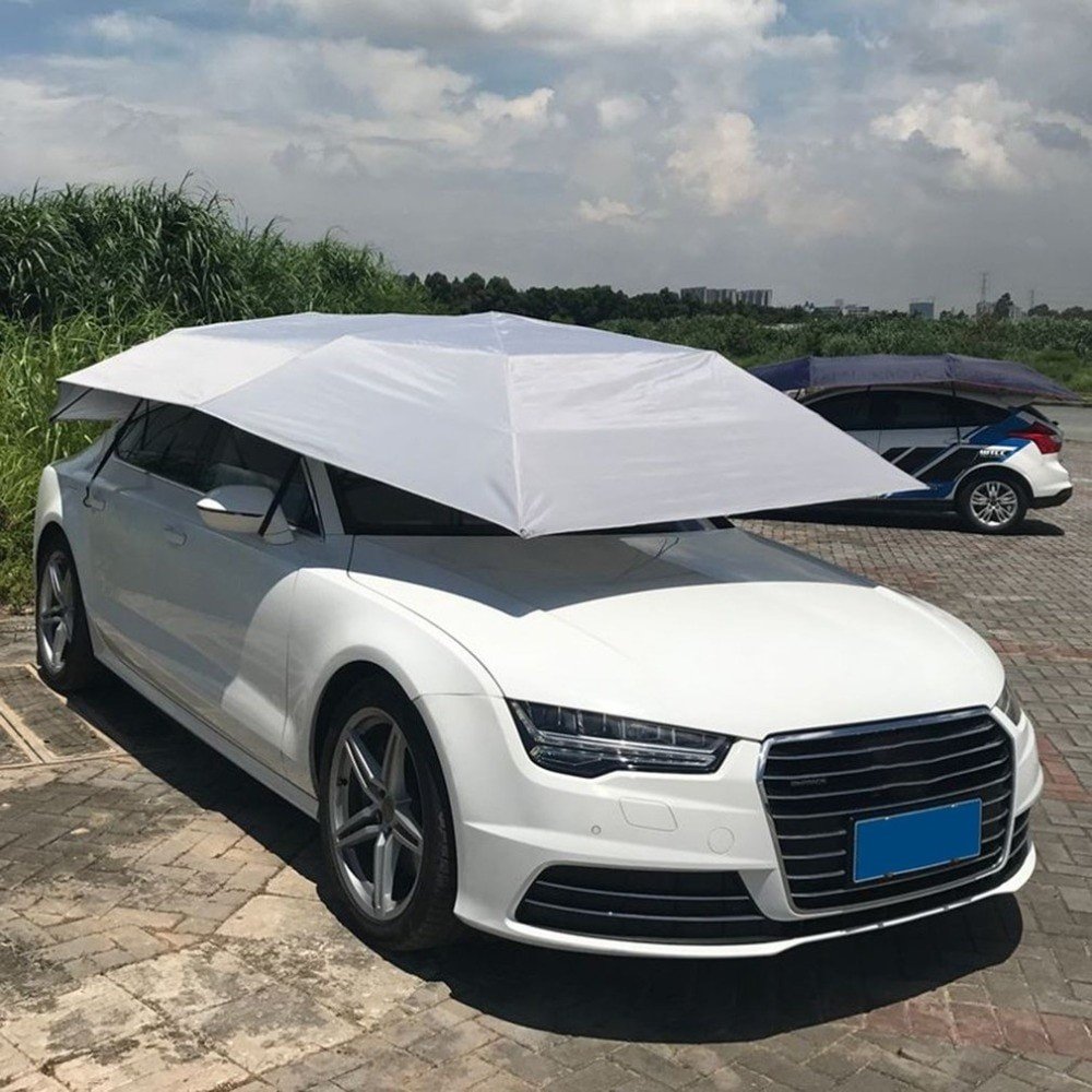 Custom Designed Car Cover Sunshade Umbrella Waterproof 3.5M*2.2M Oxford Fabric