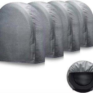 Easy Carry Waterproof and Dust Proof Polyester Car Tire Covers Wheel Cover for Car Tires