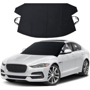 Sports Style Car Front Windscreen Sunshade Cover Waterproof Polyester Windshield Snow Sun Protector