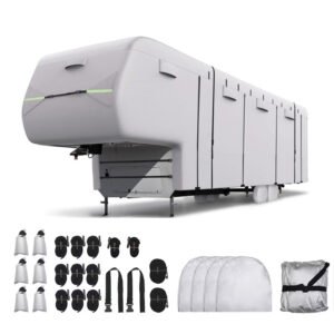 Factory Wholesale Oxford Cloth RV Cover Dustproof Weather Resistant Anti Scratch Motorhome Tralier 5th Wheel RV Protective Cover