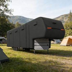 Upgrade Multi-layer Waterproof RV Cover UV Ray Blocking Windproof Durable Outdoor Protective Cover for ClassA B C Motorhome