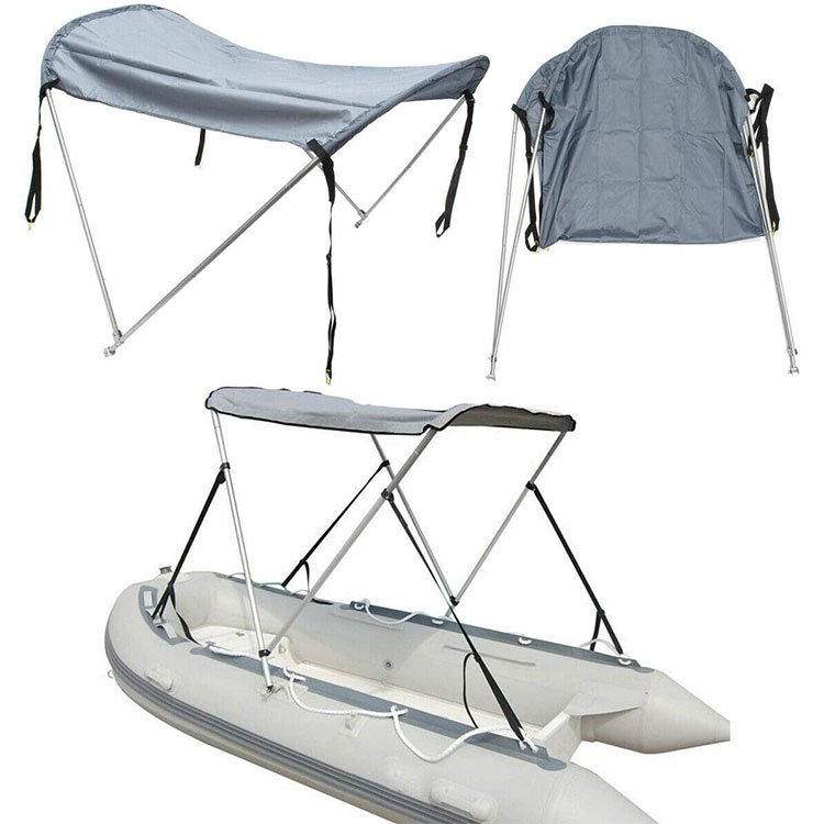 Waterproof Bimini Top Inflatable Boat Bow Bimini Heavy Duty Top Pontoon Boat Cover