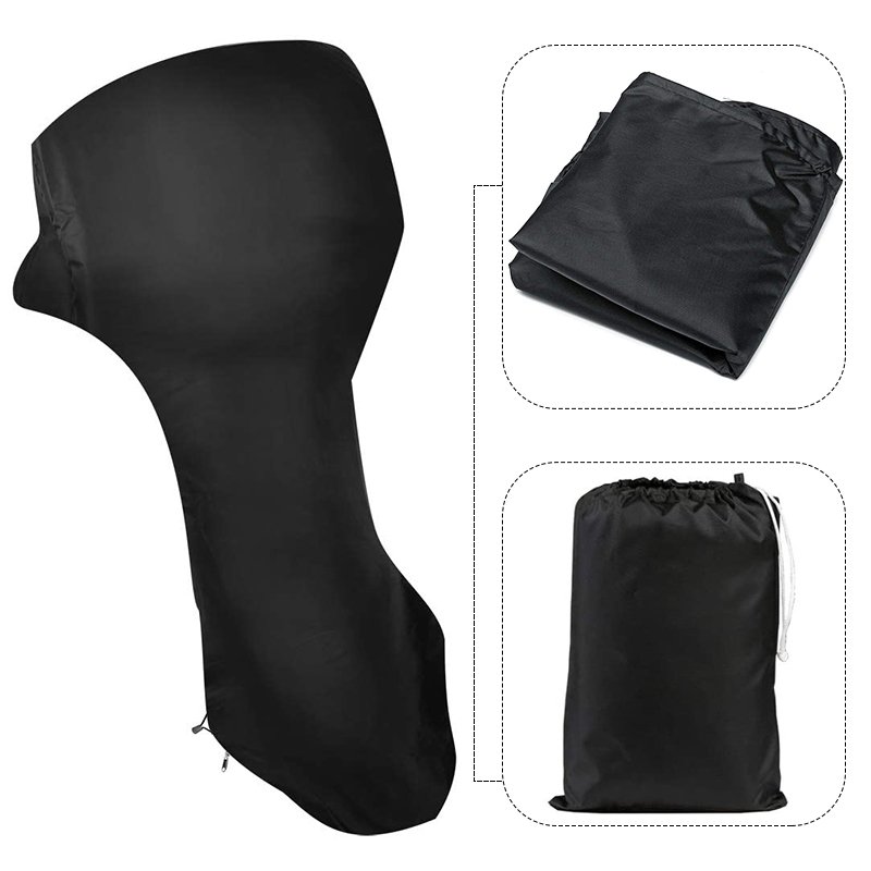 Heavy Duty Durable Outboard Boat Canvas Cover Trailerable Marine Motor Engine Cover - Image 2