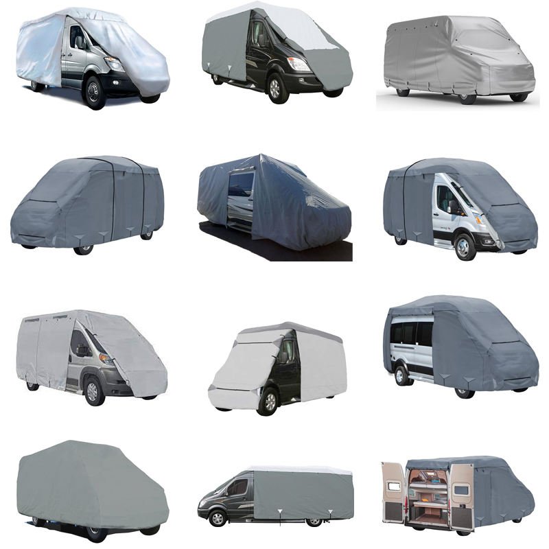 Top Waterproof UV Resistant Hail Protection Sports Design Polyester Caravan Long Travel Trailer Van Class B RV Cover - Image 2