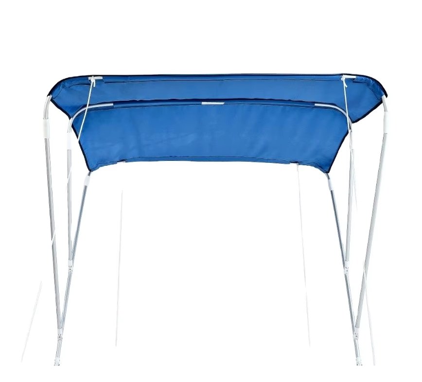 Easily Installed Hinge Kayak Cover Universal Inflatable Bimini Boat Canopy Foldable Sun Shade for Boats - Image 2