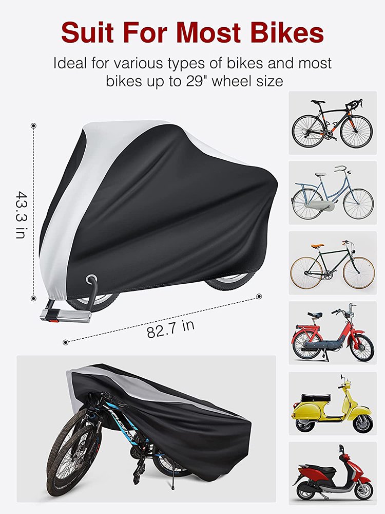 125 Electric Folding Rain Wego 600D Bike Cover Waterproof - Image 2