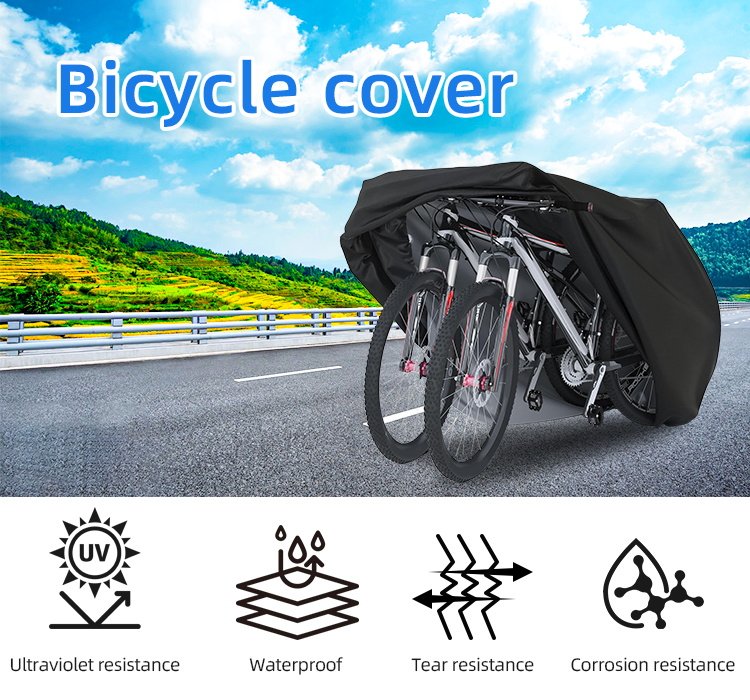 Universal Heavy Duty Oxford Fabric Bike Cover Eco-Friendly All-Season UV Protection Rainproof Waterproof Road Bicycles Cruisers - Image 2